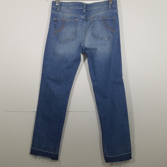 Maje Distressed Ankle Jeans Size 38 - Picture 6 of 8